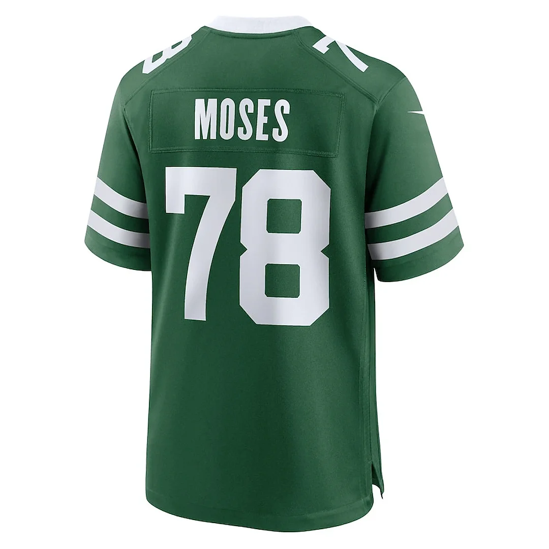 Zennovawear Morgan Moses 78 New York Jets Team Game Men Jersey - Legacy Green