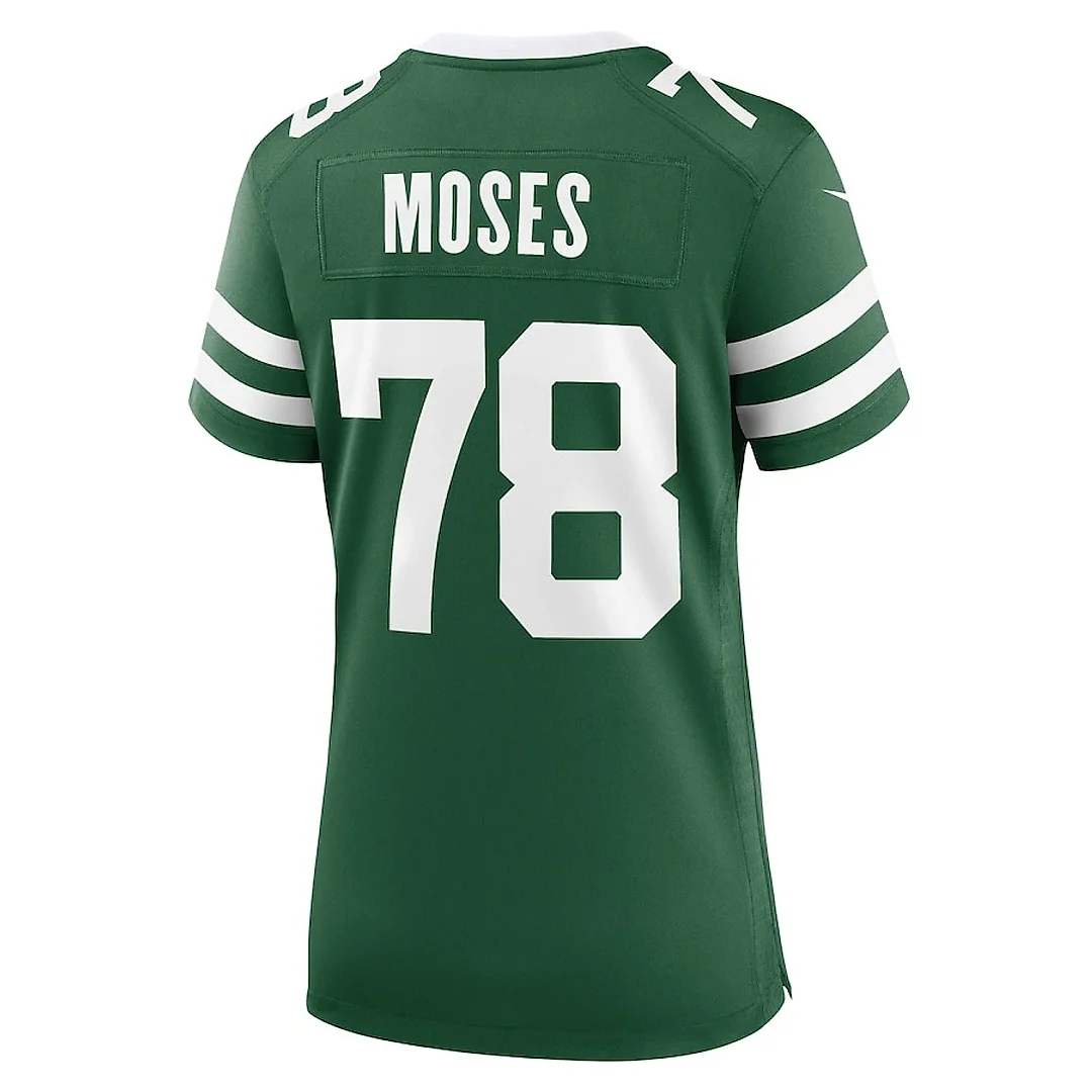 Zennovawear Morgan Moses 78 New York Jets Women's Team Game Jersey - Legacy Green
