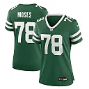Zennovawear Morgan Moses 78 New York Jets Women's Team Game Jersey - Legacy Green