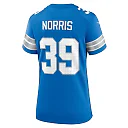 Zennovawear Morice Norris 39 Detroit Lions Women's Game Jersey - Blue