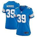 Zennovawear Morice Norris 39 Detroit Lions Women's Game Jersey - Blue