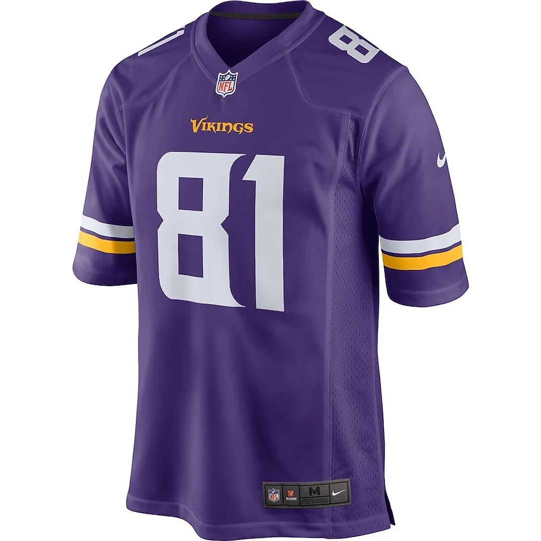 Zennovawear Moritz Bohringer 81 Minnesota Vikings Men Team Color Game Jersey - Purple