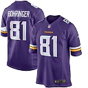 Zennovawear Moritz Bohringer 81 Minnesota Vikings Men Team Color Game Jersey - Purple