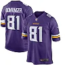 Zennovawear Moritz Bohringer 81 Minnesota Vikings Men Team Color Game Jersey - Purple