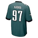 Zennovawear Moro Ojomo 97 Philadelphia Eagles Super Bowl LIX New Orleans Patch Game Men Jersey - Midnight Green