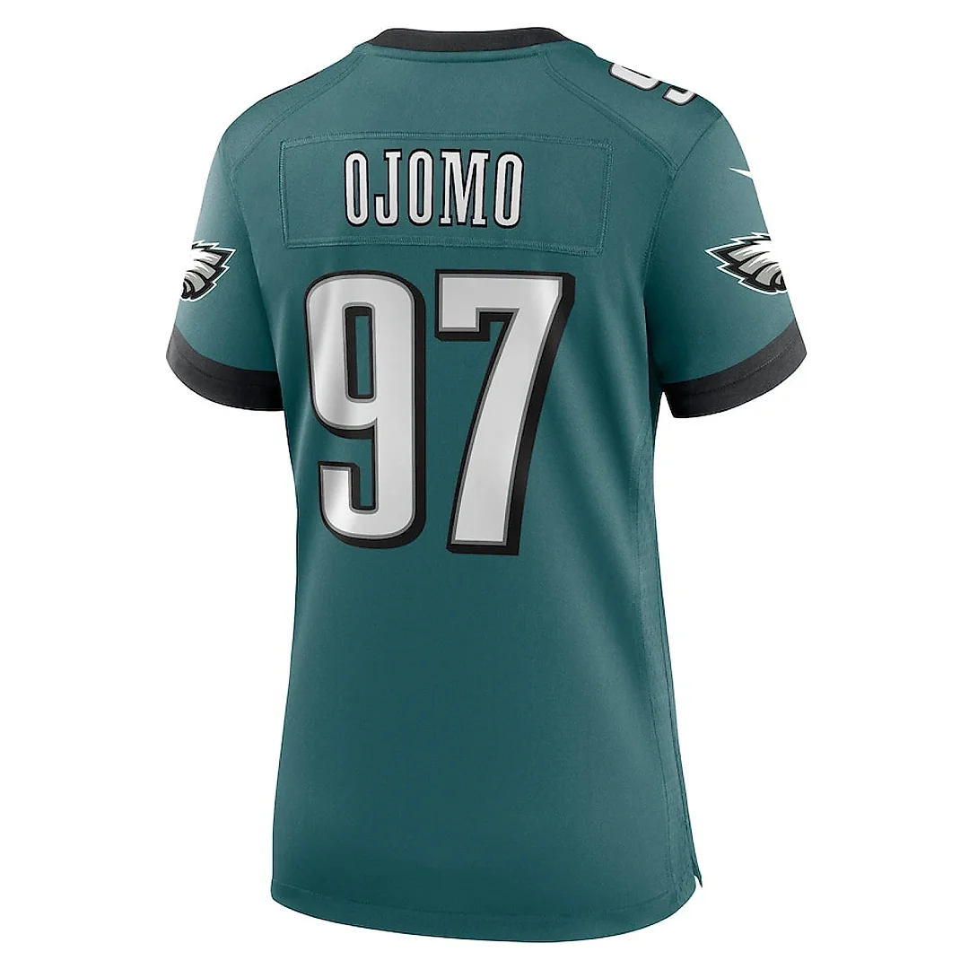 Zennovawear Moro Ojomo 97 Philadelphia Eagles Women's Team Game Jersey - Midnight Green