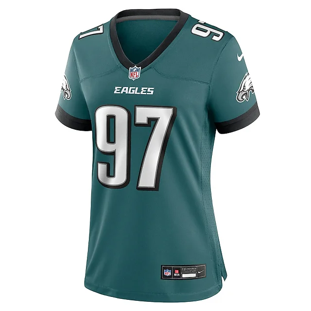 Zennovawear Moro Ojomo 97 Philadelphia Eagles Women's Team Game Jersey - Midnight Green