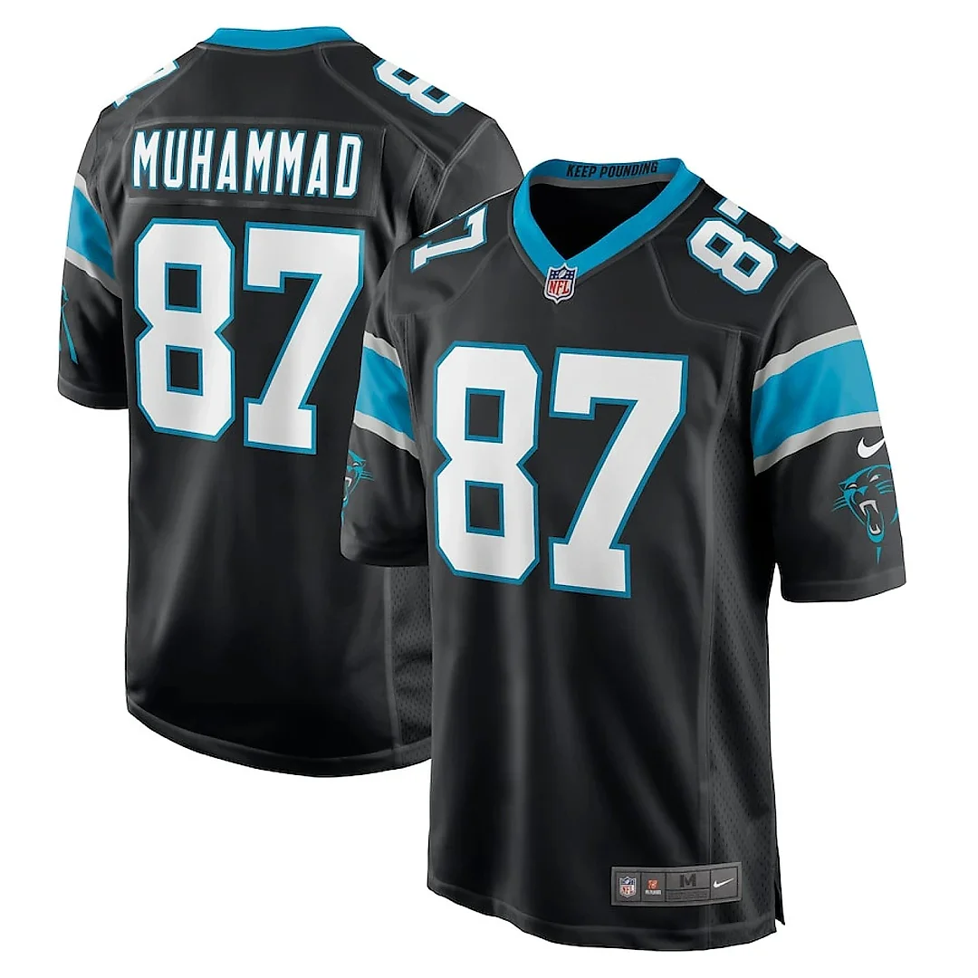 Zennovawear Muhsin Muhammad 87 Carolina Panthers Men Retired Jersey - Black