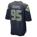 Zennovawear Myles Adams 95 Seattle Seahawks Game Men Jersey - College Navy