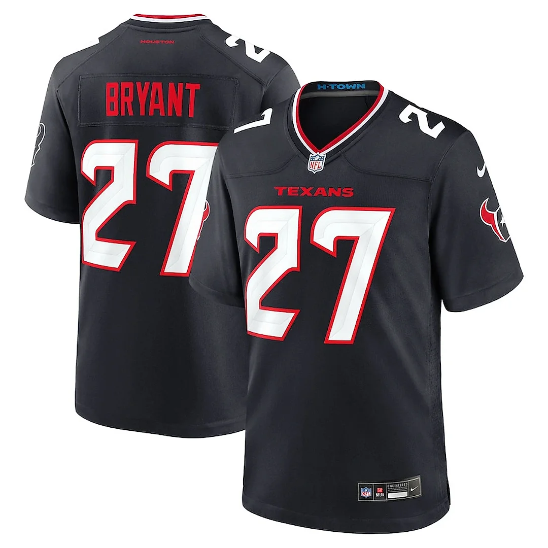 Zennovawear Myles Bryant 27 Houston Texans Team Game Men Jersey - Navy
