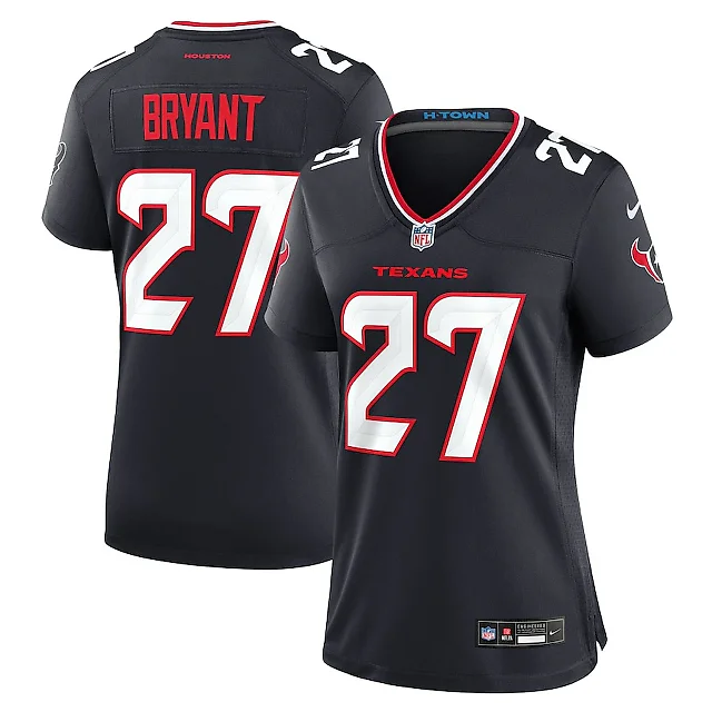 Zennovawear Myles Bryant 27 Houston Texans Women's Team Game Jersey - Navy