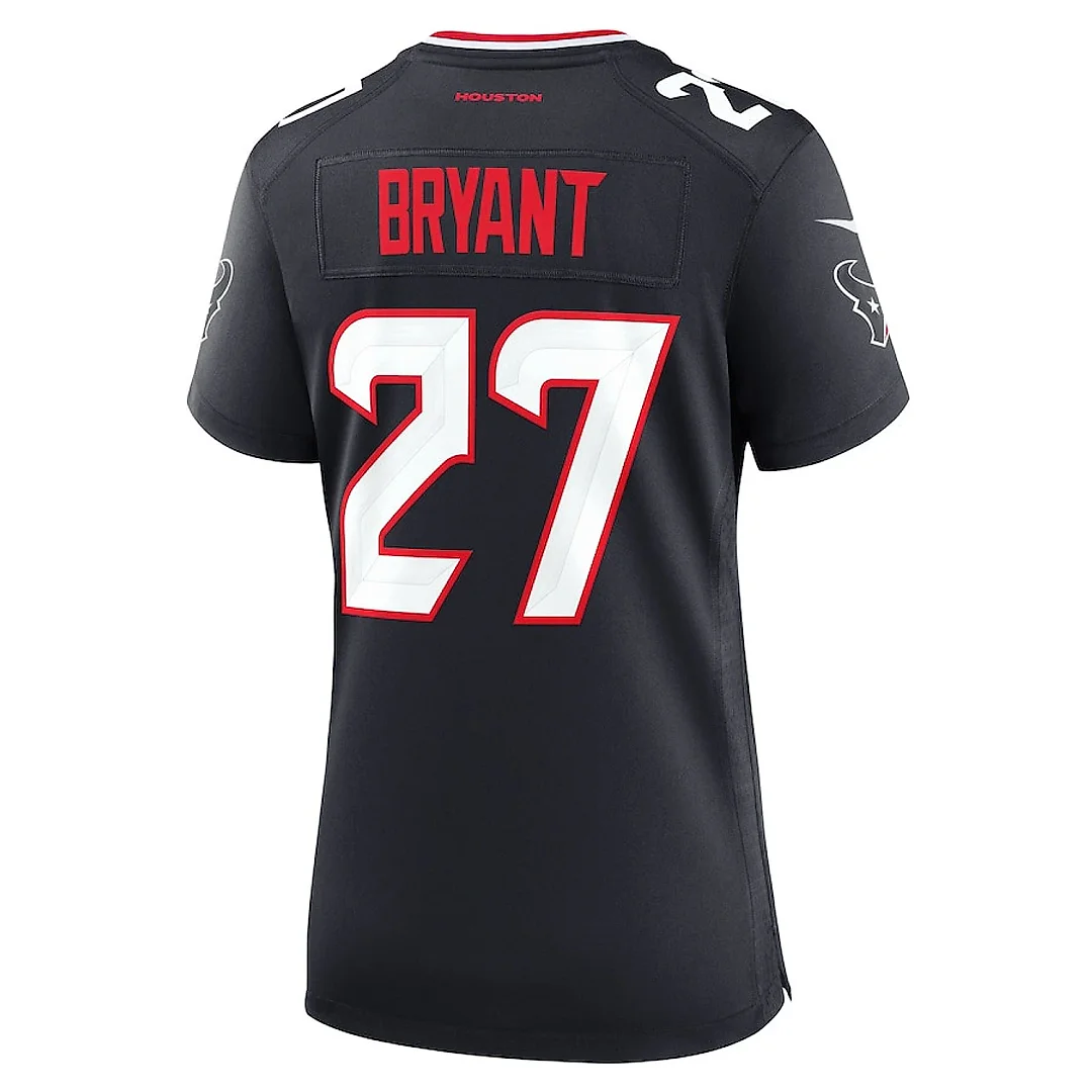 Zennovawear Myles Bryant 27 Houston Texans Women's Team Game Jersey - Navy
