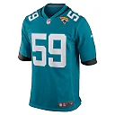 Zennovawear Myles Cole 59 Jacksonville Jaguars Team Game Men Jersey - Teal