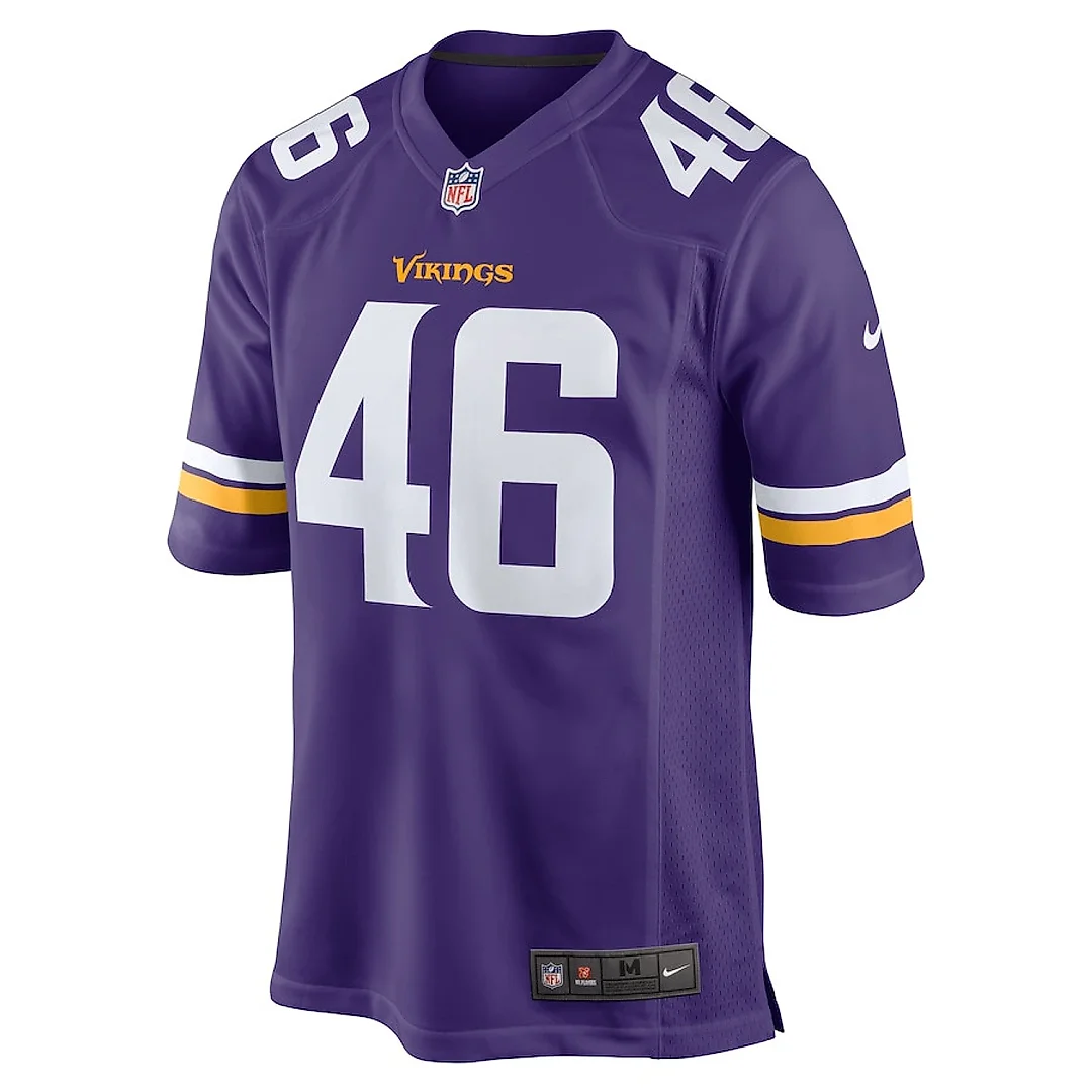 Zennovawear Myles Dorn 46 Minnesota Vikings Men Game Jersey - Purple