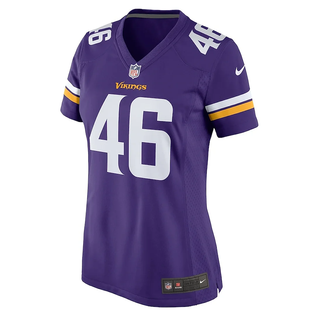 Zennovawear Myles Dorn 46 Minnesota Vikings Women Game Jersey - Purple