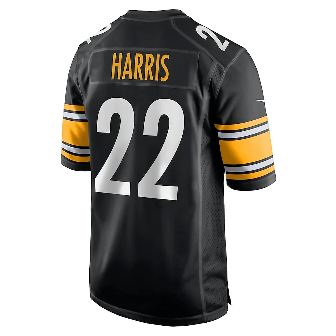Zennovawear Najee Harris 22 Pittsburgh Steelers Game Men Jersey - Black