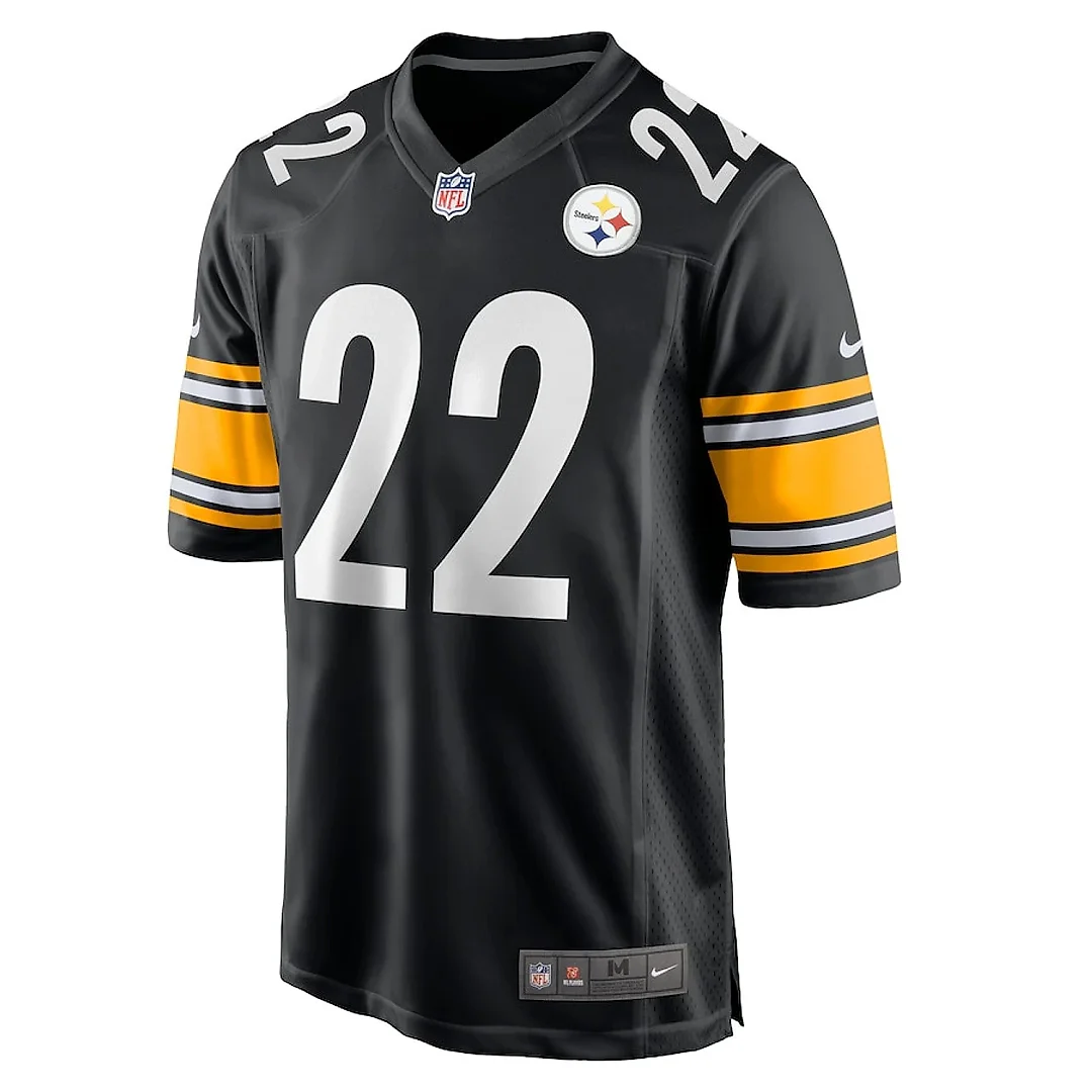 Zennovawear Najee Harris 22 Pittsburgh Steelers Game Men Jersey - Black