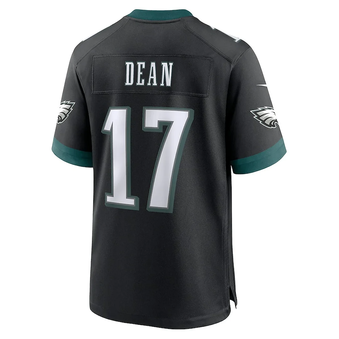Zennovawear Nakobe Dean 17 Philadelphia Eagles Alternate Game Men Jersey - Black
