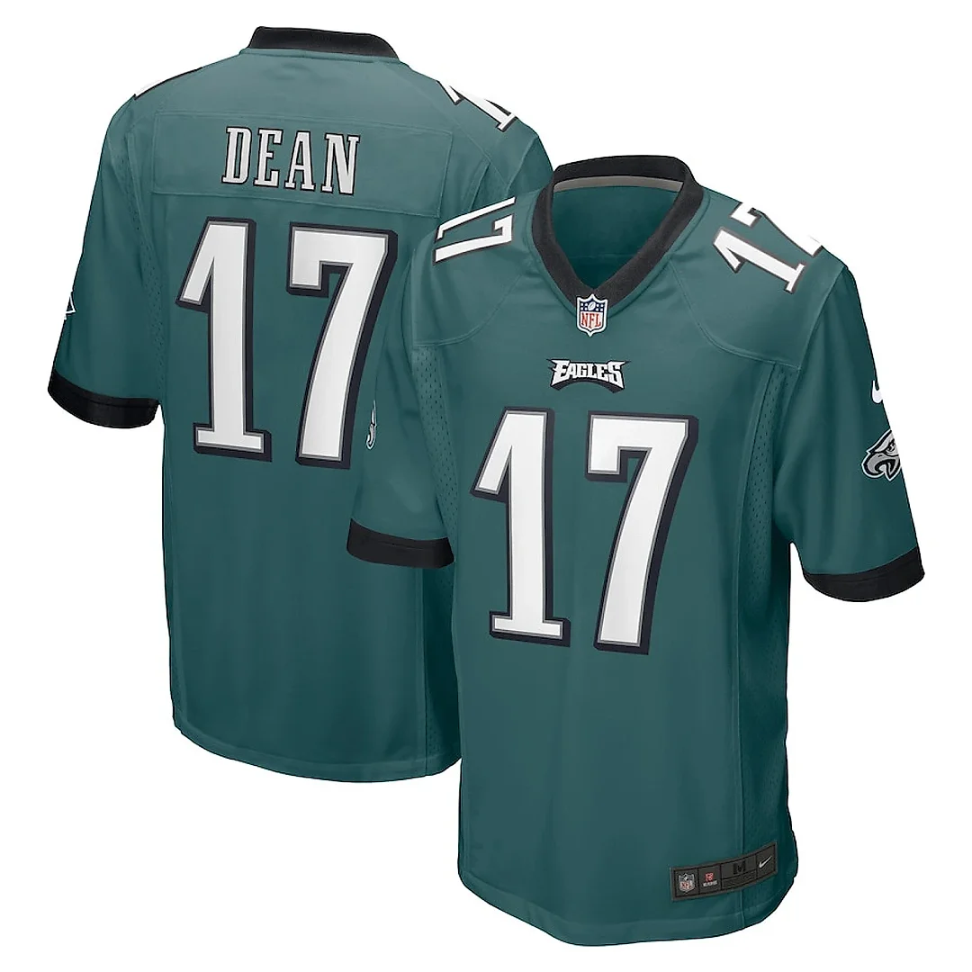 Zennovawear Nakobe Dean 17 Philadelphia Eagles Men Game Jersey - Green