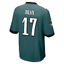 Zennovawear Nakobe Dean 17 Philadelphia Eagles Super Bowl LIX Champions Patch 'New Orleans - The Ultimate Showdown' EMBROIDERED Game Men Jersey...