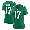Zennovawear Nakobe Dean 17 Philadelphia Eagles Women's Alternate Game Jersey - Kelly Green