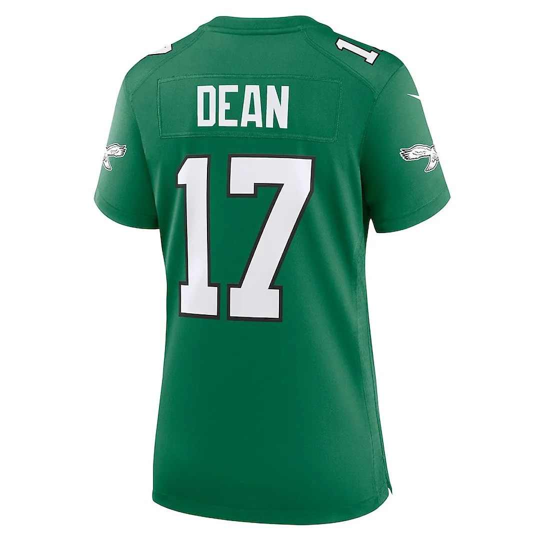 Zennovawear Nakobe Dean 17 Philadelphia Eagles Women's Alternate Game Jersey - Kelly Green
