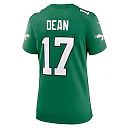 Zennovawear Nakobe Dean 17 Philadelphia Eagles Women's Alternate Game Jersey - Kelly Green