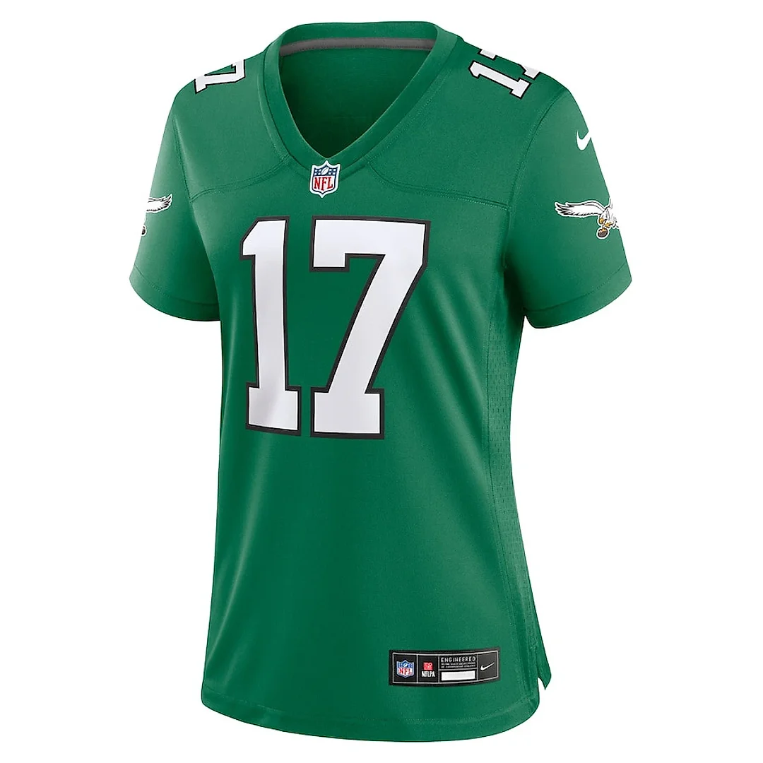 Zennovawear Nakobe Dean 17 Philadelphia Eagles Women's Alternate Game Jersey - Kelly Green