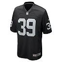 Zennovawear Nate Hobbs 39 Las Vegas Raiders Men Game Jersey - Black