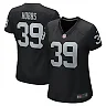 Zennovawear Nate Hobbs 39 Las Vegas Raiders Women Game Jersey - Black