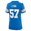 Zennovawear Nate Lynn 57 Detroit Lions Women's Game Jersey - Blue