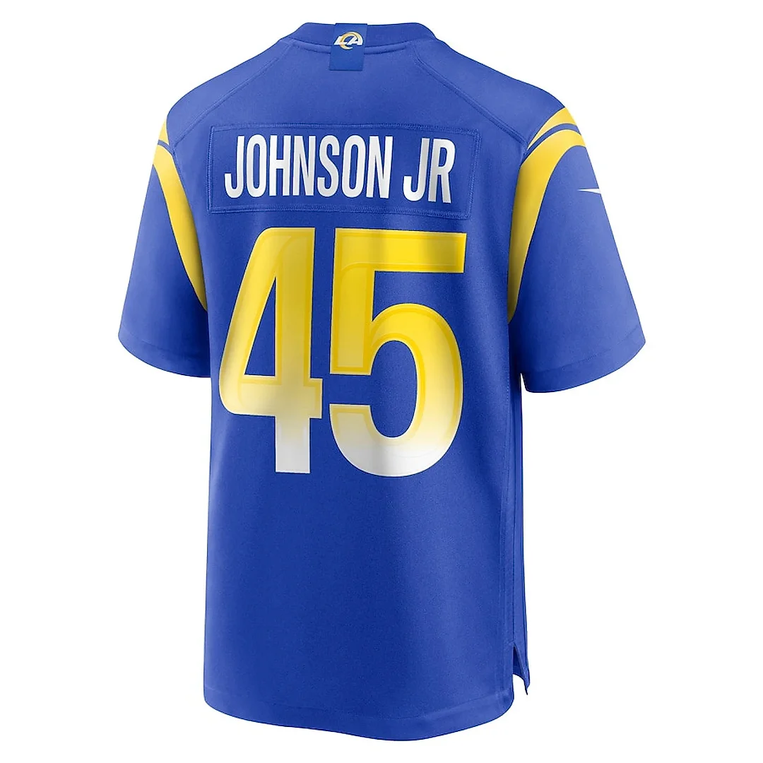 Zennovawear Neal Johnson Jr 45 Los Angeles Rams Game Men Jersey - Royal