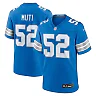 Zennovawear Netane Muti 52 Detroit Lions Game Men Jersey - Blue