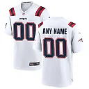 Zennovawear New England Patriots Men Custom Game Jersey - White