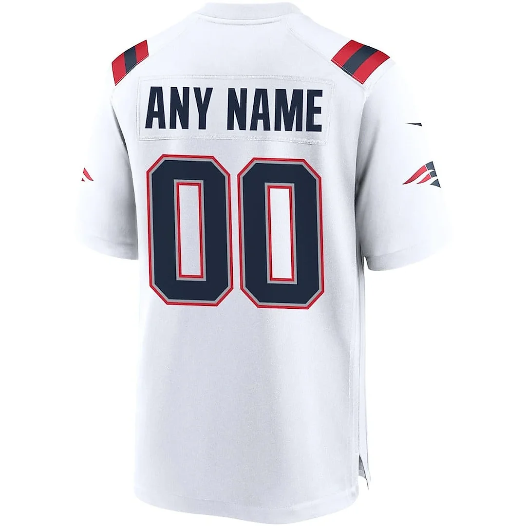 Zennovawear New England Patriots Men Custom Game Jersey - White