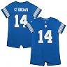 Zennovawear Amon-Ra St. Brown Detroit Lions Newborn & Infant Game Romper Jersey - Blue