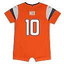 Zennovawear Bo Nix Denver Broncos Newborn & Infant Game Romper Jersey - Orange