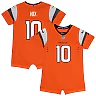 Zennovawear Bo Nix Denver Broncos Newborn & Infant Game Romper Jersey - Orange