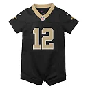 Zennovawear Chris Olave New Orleans Saints Newborn & Infant Game Romper Jersey - Black