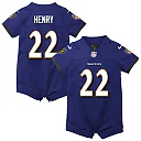 Zennovawear Derrick Henry Baltimore Ravens Newborn & Infant Game Romper Jersey - Purple