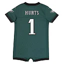 Zennovawear Jalen Hurts Philadelphia Eagles Newborn & Infant Game Romper Jersey - Midnight Green