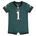 Zennovawear Jalen Hurts Philadelphia Eagles Newborn & Infant Game Romper Jersey - Midnight Green