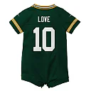 Zennovawear Jordan Love Green Bay Packers Newborn & Infant Game Romper Jersey - Green