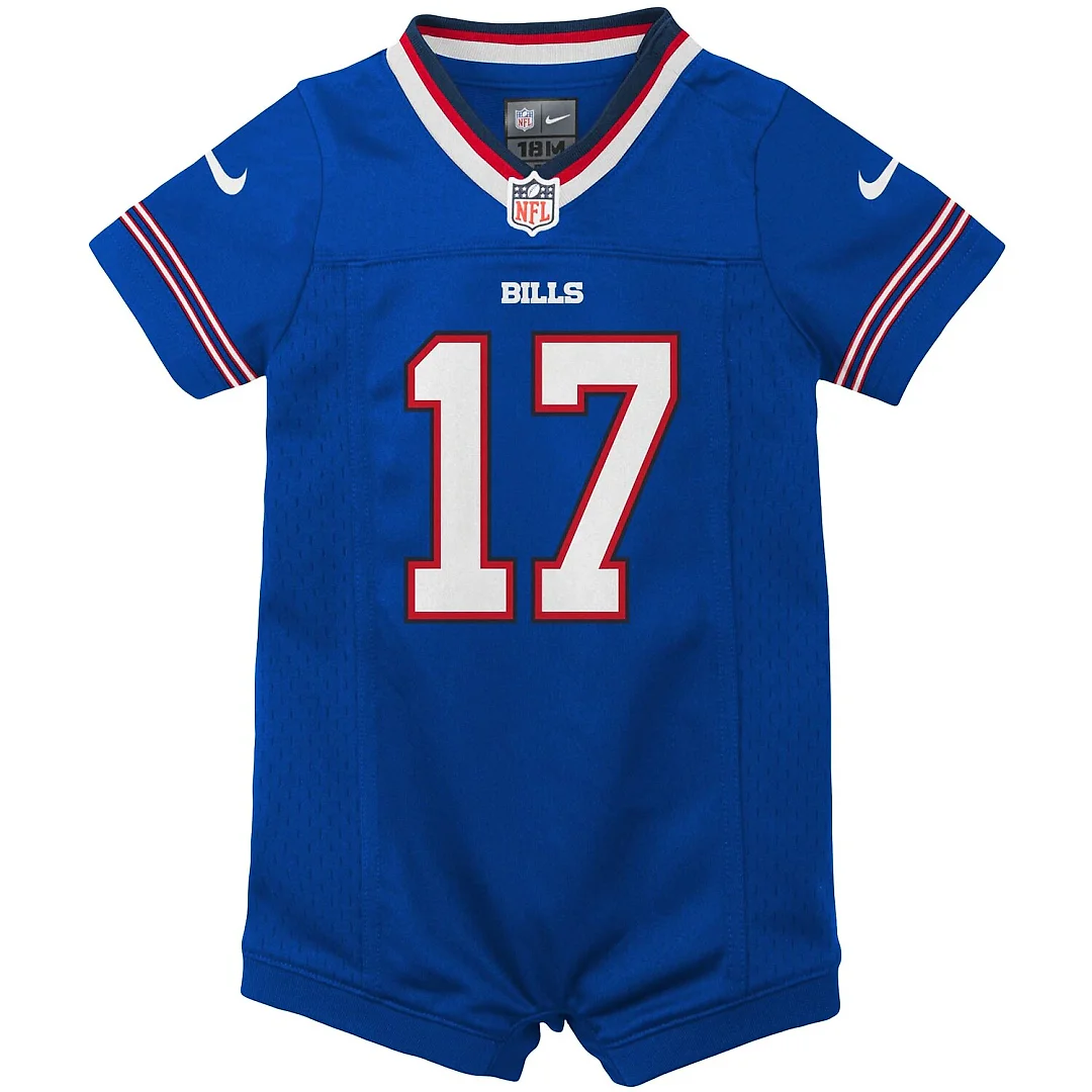 Zennovawear Josh Allen Buffalo Bills Newborn & Infant Romper Jersey - Royal