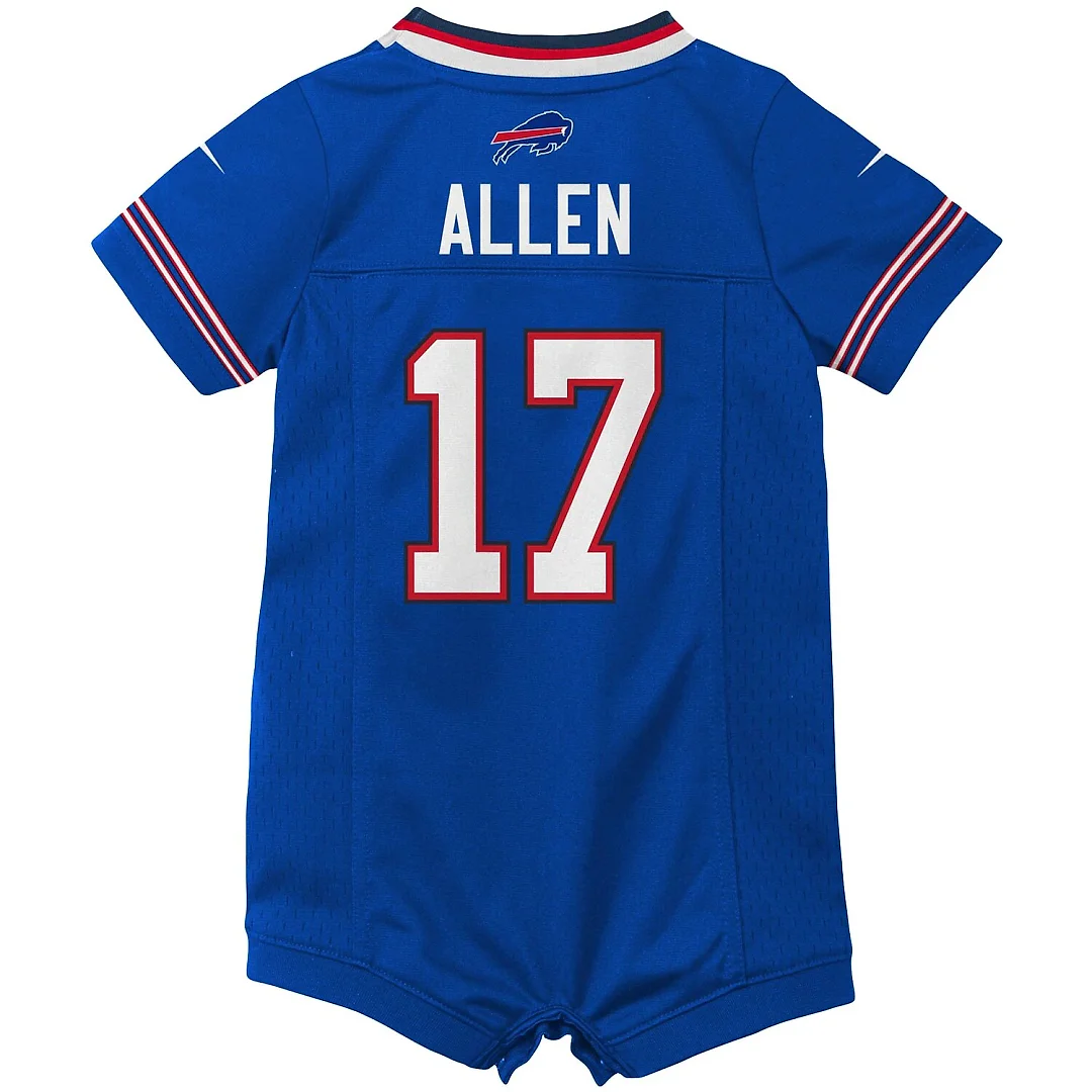 Zennovawear Josh Allen Buffalo Bills Newborn & Infant Romper Jersey - Royal