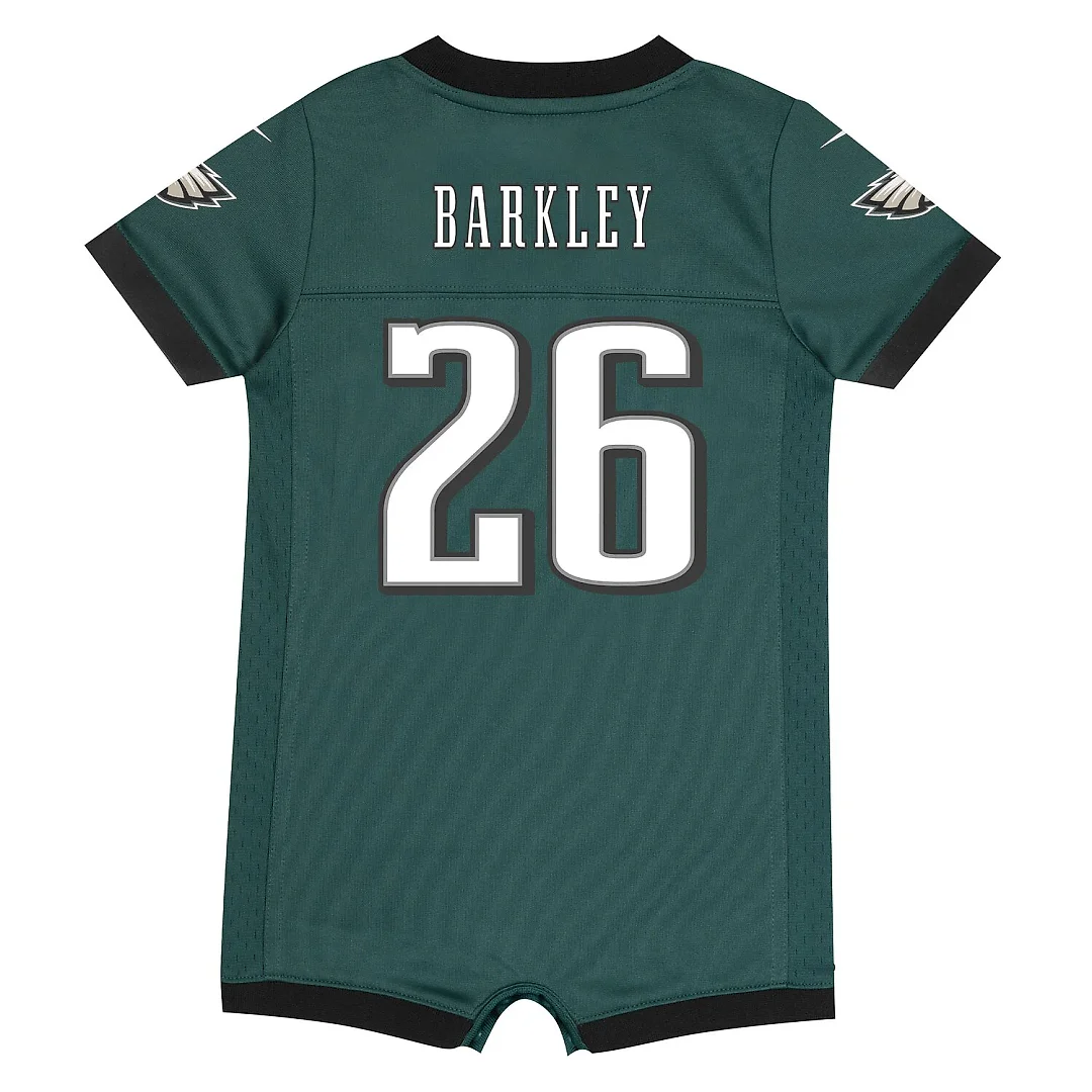 Zennovawear Saquon Barkley Philadelphia Eagles Newborn & Infant Game Romper Jersey - Midnight Green