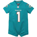 Zennovawear Tua Tagovailoa Miami Dolphins Newborn & Infant Game Romper Jersey - Aqua