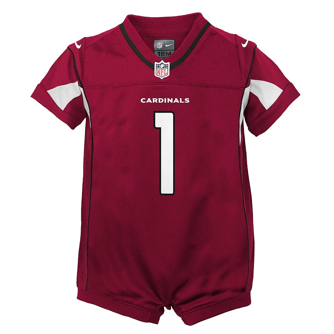 Zennovawear Newborn & Infant Arizona Cardinals Kyler Murray Cardinal Game Romper Jersey