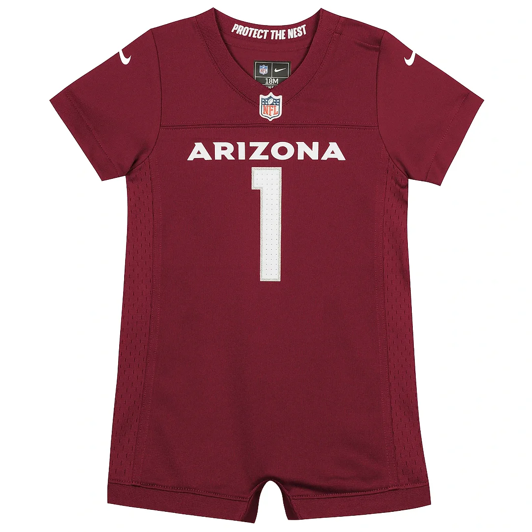 Zennovawear Newborn & Infant Arizona Cardinals Kyler Murray Cardinal Romper Jersey