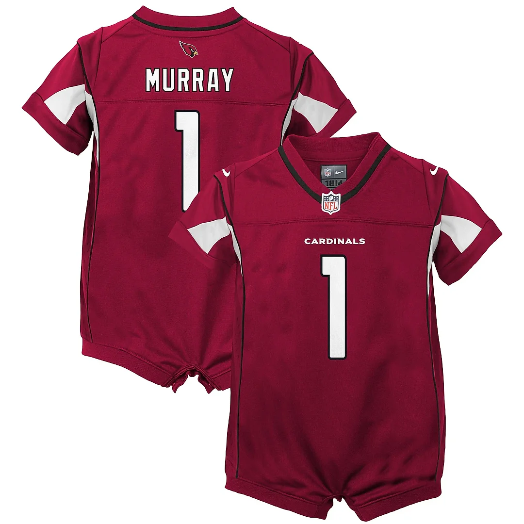 Zennovawear Newborn & Infant Arizona Cardinals Kyler Murray Cardinal Game Romper Jersey